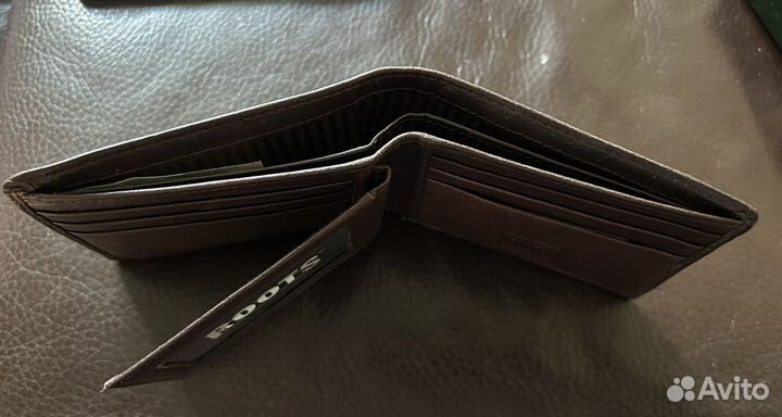 Кошелек мужской кожаный Roots(Канада)