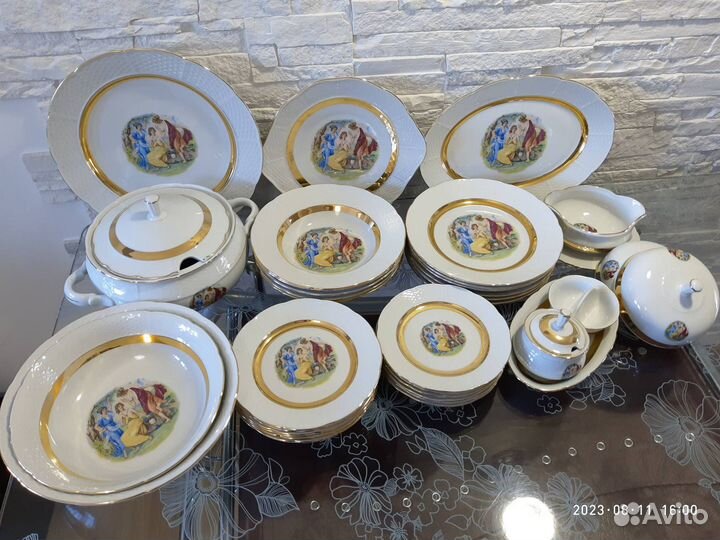 Столовый сервиз на 6 персон (35 шт) Мадонна Чехия