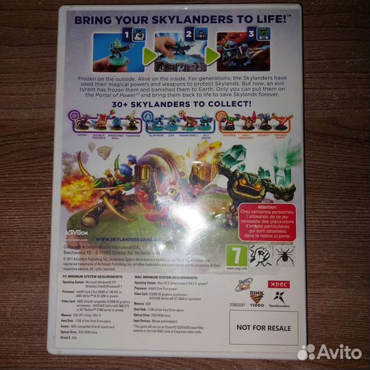 Skylanders Spyro's adventure диск