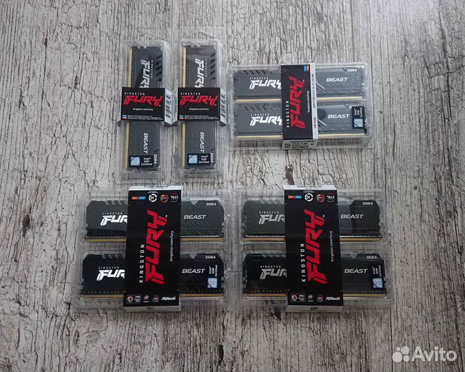 Брендовая память DDR4 16-32Gb 2666-3733Mhz
