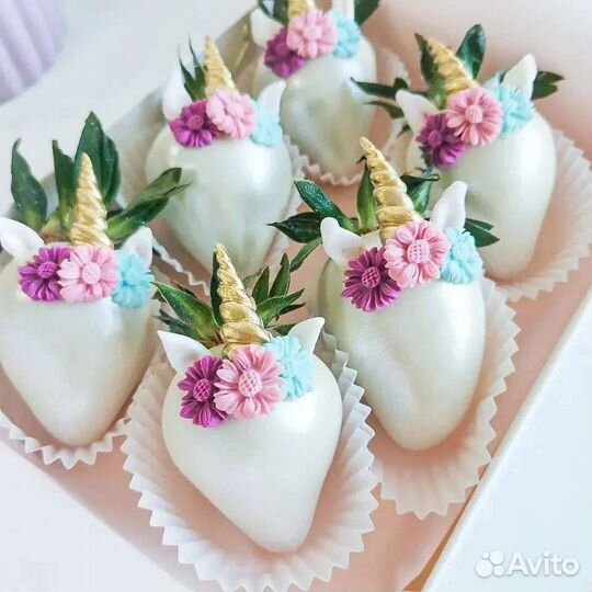 Клубника в шоколаде Единорожки