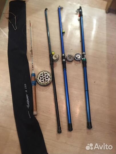 4 удочки в сборе