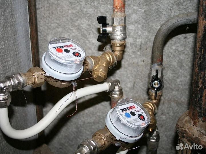 Замена водосчетчиков/теплосчетчиков.Поверка