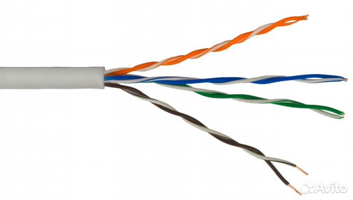 UTP кабель,витая пара. 4пары кат.5E