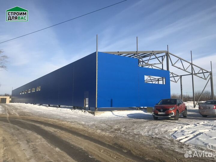 Быстровозводимые ангары из сэндвич панелей