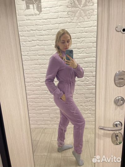 Комбинезон из футера с начесом