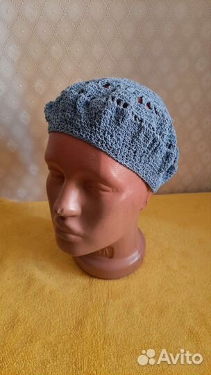 Шапочки и береты летние, вязаные ажурные