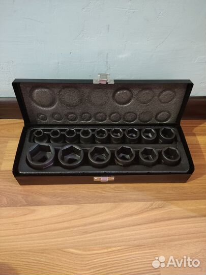 Набор ударных головок forsage f-4159-5mpb 15шт 1/2