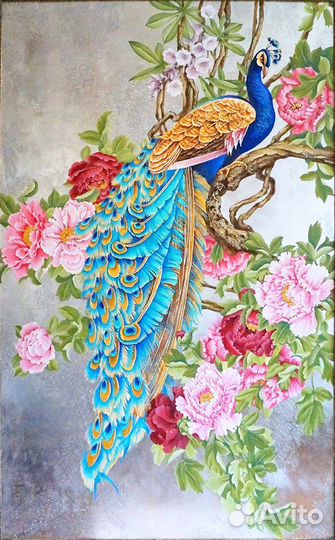 Картина в интерьер маслом на холсте, ручная работа