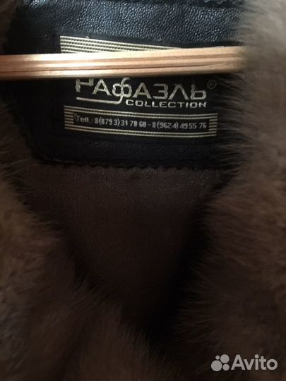 Шуба мутоновая с норкой 50-52