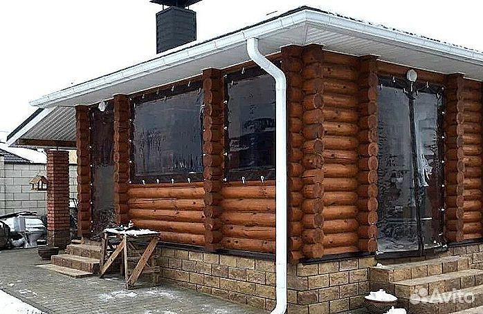 Мягкие окна для веранды террасы, беседки, под ключ