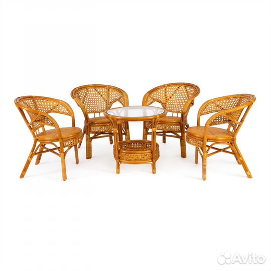 Набор уличный Pelangi 02-15. Ротанг