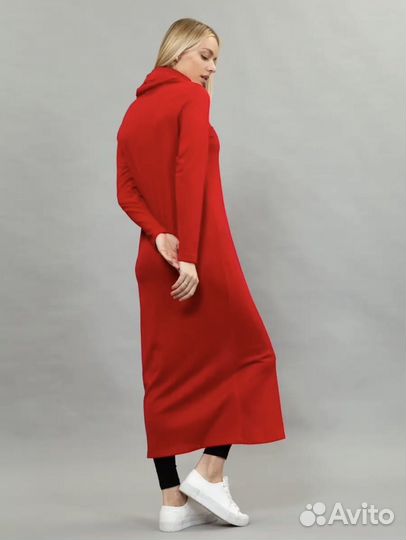 Туника длинная с разрезом 42