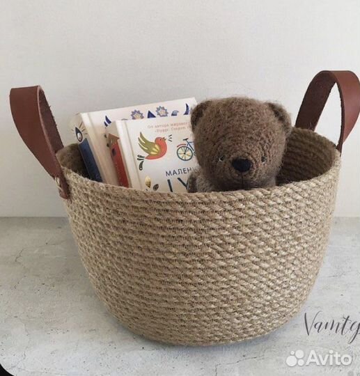 Корзина из джута