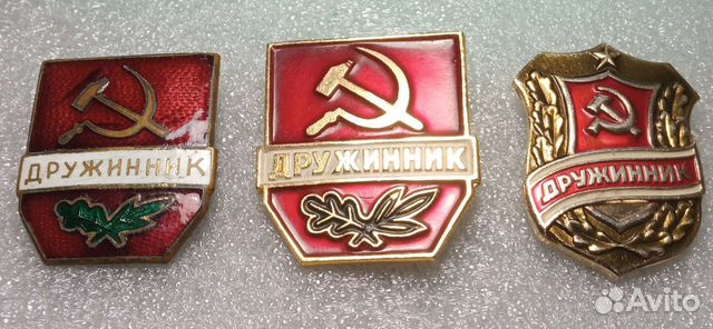 Знаки Дружинник полный набор