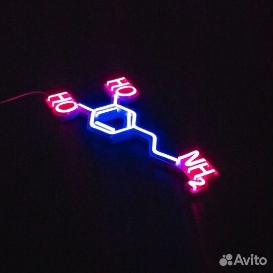 Светильник неон 30х10 см