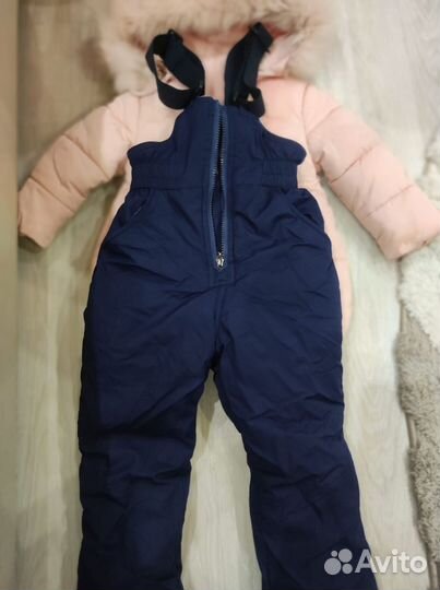 Зимний комбинезон раздельный для девочки