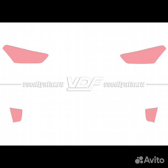 Плёнка для оклейки фар на автомобиле Hyundai Creta