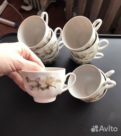 Сервиз чайный/кофейный новый, фарфор