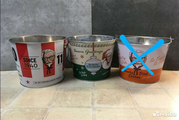 Жестяные ведра KFC Баскет