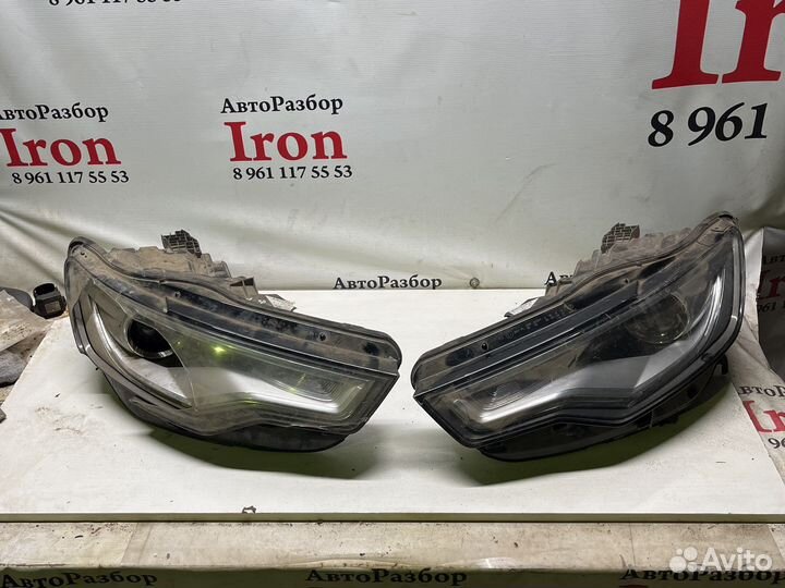 Фара левая правая на Audi A6C7 2011-2014