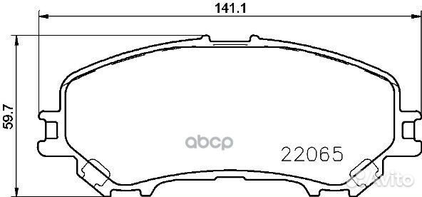 Колодки тормозные P56100 P56100 Brembo