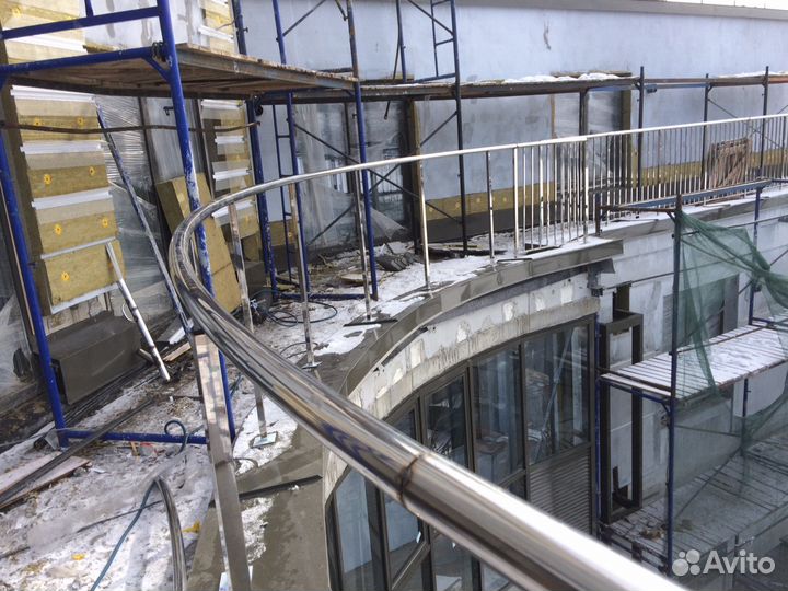 Изготовление и монтаж перил из нержавеющей стали