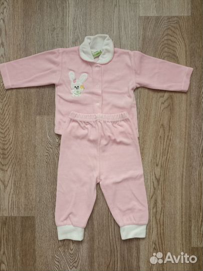 Тёплые вещи пакетом на девочку 62