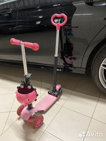 Самокат с родительской ручкой