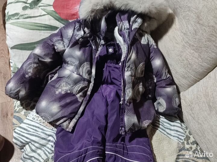 Зимний костюм для девочки 98