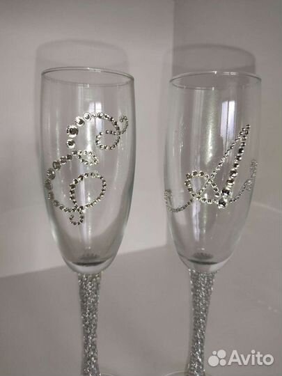 Свадебные бокалы новые