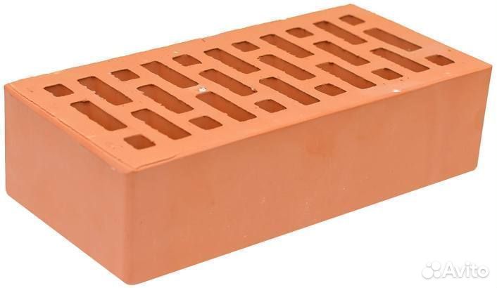 Кирпич абрикос одинарный гладкий М150 нзкм