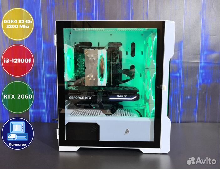 Компьютер новый i3-RTX2060-32DDR4-ZSG832710564-H610