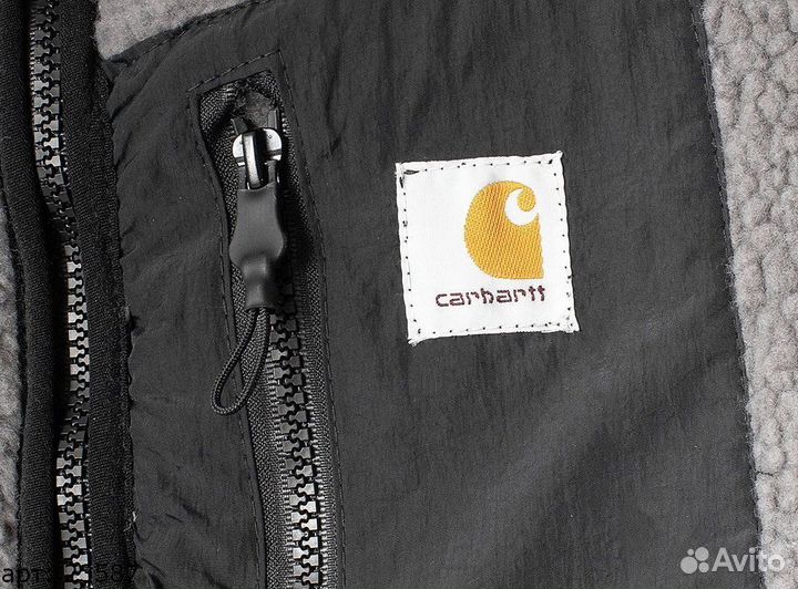 Шерпа carhartt (S-XXL) серая