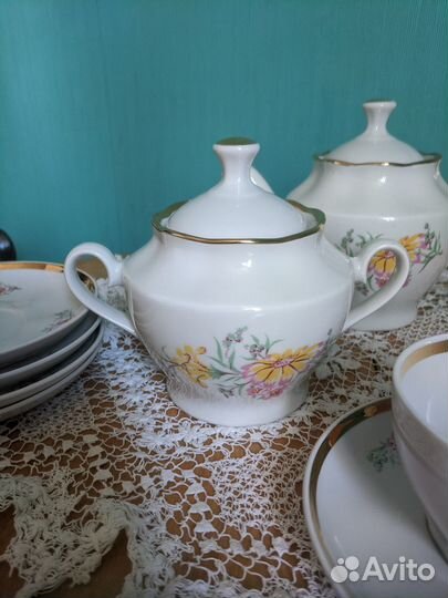 Часть от чайно кофейного сервиза Рига