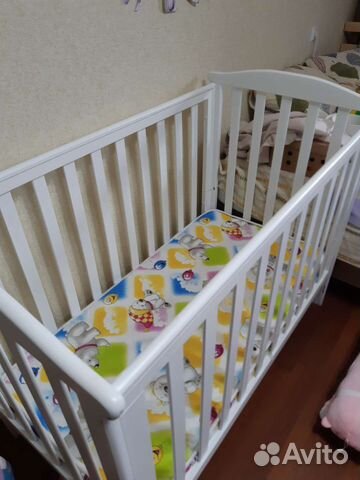 Матрас детский 120 60 и кроватка