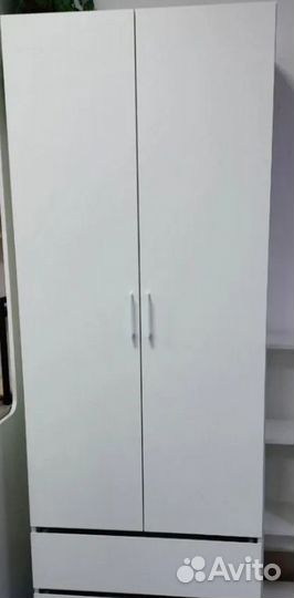 Шкаф двухстворчатый с двумя ящиками IKEA 80х210х52