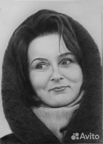 Портрет простым или угольным карандашом с фото