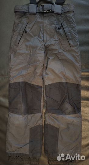 Детские утеплённые брюки на подтяжках