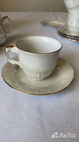 Сервиз кофейный фарфор Wloclawek Porcelana Польш