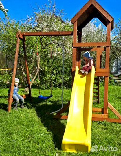 Детская деревянная площадка