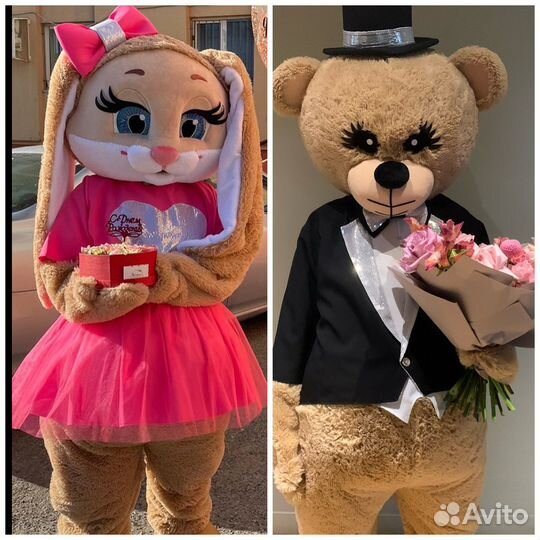 Ростовая кукла мишка зайка на праздник