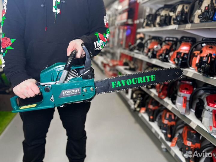 Проф. бензопила с декомпрессором Favourite GC 2000