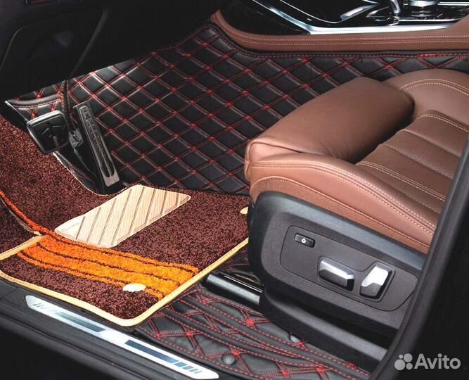 3D Коврики Porsche Cayenne из Экокожи