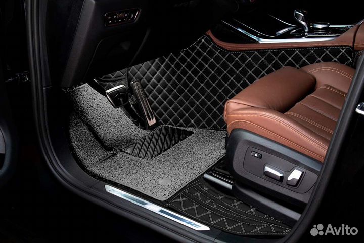 3D Коврики KIA Carnival 4 из Экокожи