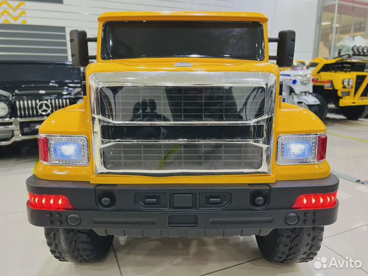 Детский электромобиль truck желтый