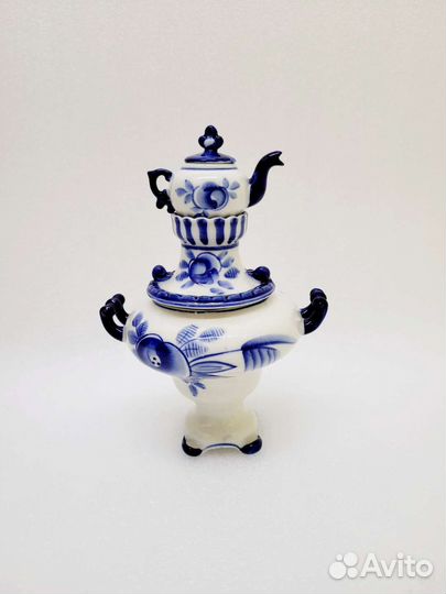 Самовар сувенирный Гжель (#952)