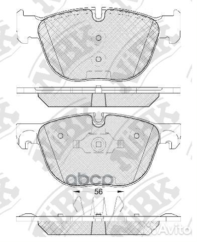 Колодки тормозные дисковые передние NiBK PN0094