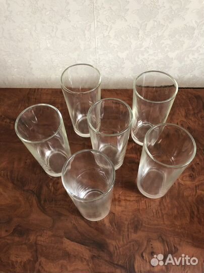 Бокалы стаканы прямые