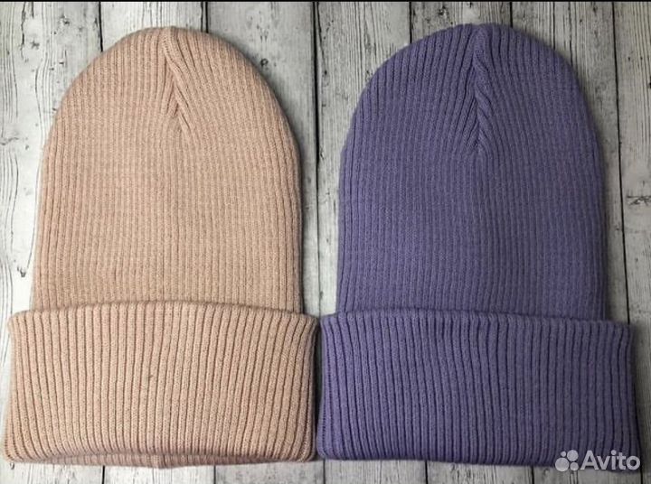 Шапка осень-весна подростковая